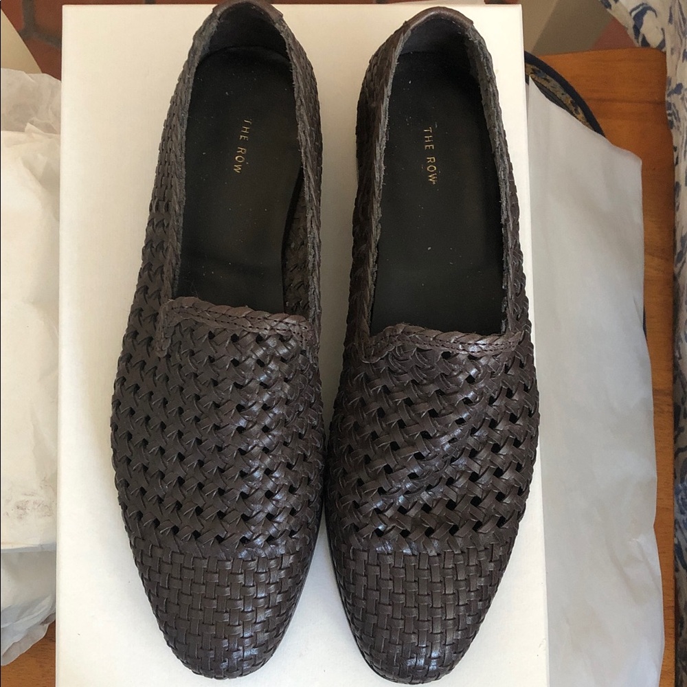 The Row Women's Dark Brown Loafers "DAVIS" 39